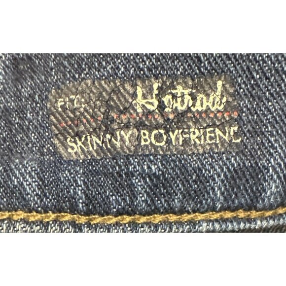 VTG Red Engine Skinny Boyfriend USA Womens Size 28 Distressed Denim Jeans - Picture 4 of 6